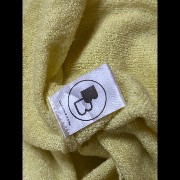 Beginning Boutique Dress US 2 / XS Womens Yellow Maxi Mesh Knit Back Cut Out - Picture 7 of 9